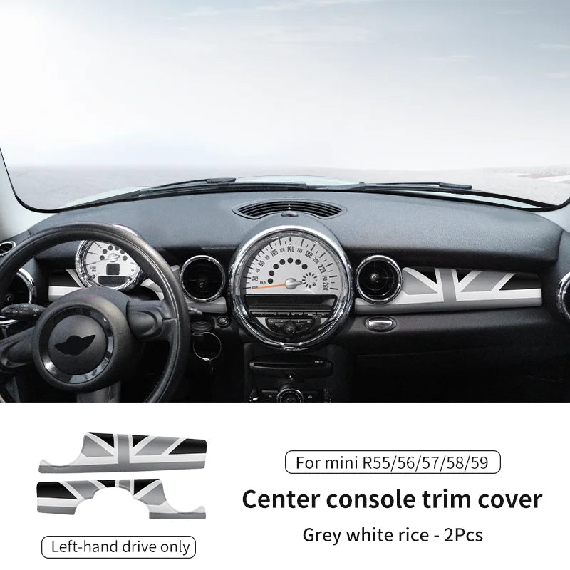 Car Dashboard Decal Leather Sticker For Mini Cooper R56 R55 R54 R57 R58 R59 Car Accessories Styling Only Left handdrive