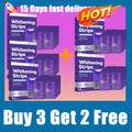 Purple Teeth Whitening Strips Oral Hygiene Fresh Breath Brighten Tooth Bleaching Long Lasting Oral Care Tooth Whitener Patches
