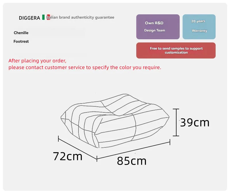 DIGGERA Single Lazy Sofas Chair Togo Sofa Couch Memory Foam Bean Bag Chair For Living Room Bedroom Fireside Chairs