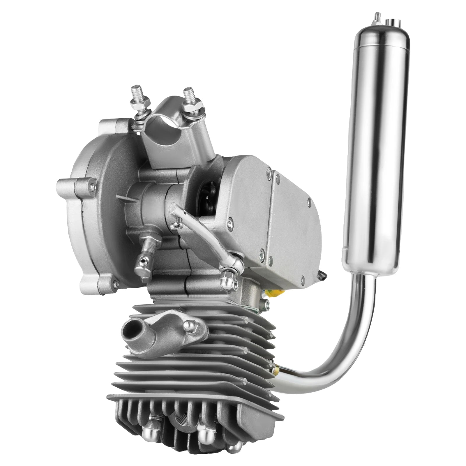 80cc 2-Stroke Bicycle Gas Engine Kit,40km/h Petrol Motorized Bike Motor with 2L Tank,Fit for 26/28 Inch Bicycles,180kg Load