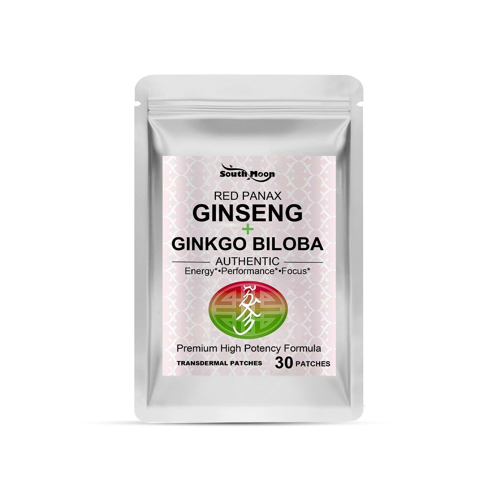 Red Panax Ginseng Transdermal Patches Energy Enhance Stress Relief Supports Physical Mental Health