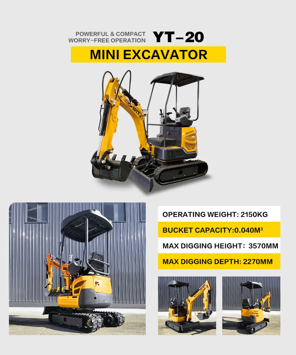 2026 Fast Delivery Mini Excavator Compact Design Eu Compliant For Landscaping Customized For Sale