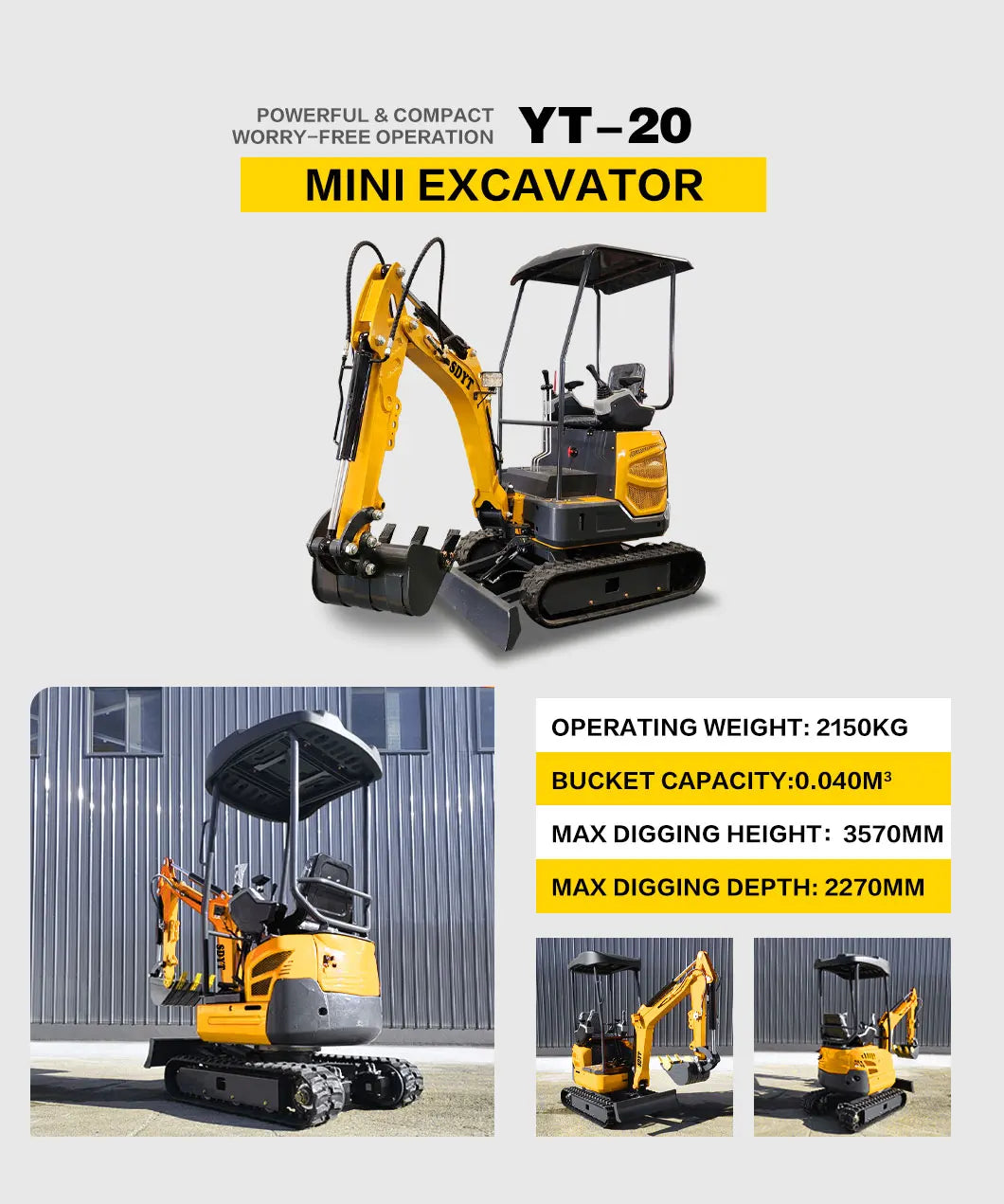 2026 Fast Delivery Mini Excavator Compact Design Eu Compliant For Landscaping Customized For Sale