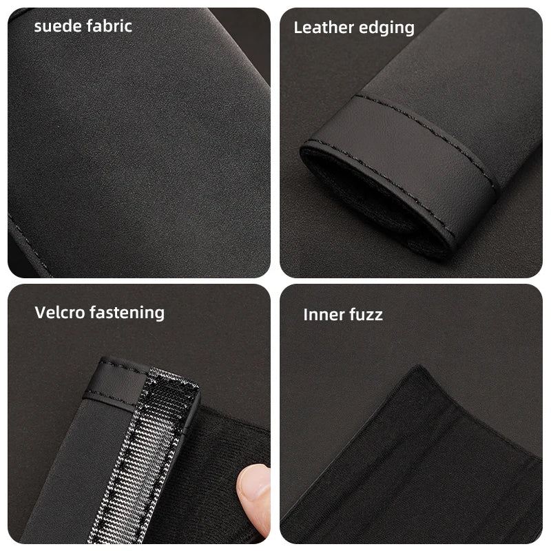 1Pcs Car Seat Belt Cover Shoulder Mat Suede Cushion For Audi Sline A3 A4 A5 A6 A7 A1 A2 A8 Q1 Q2 Q3 Q4 Q5 Q6 Q7 Q8 TT RS3 S5 B8
