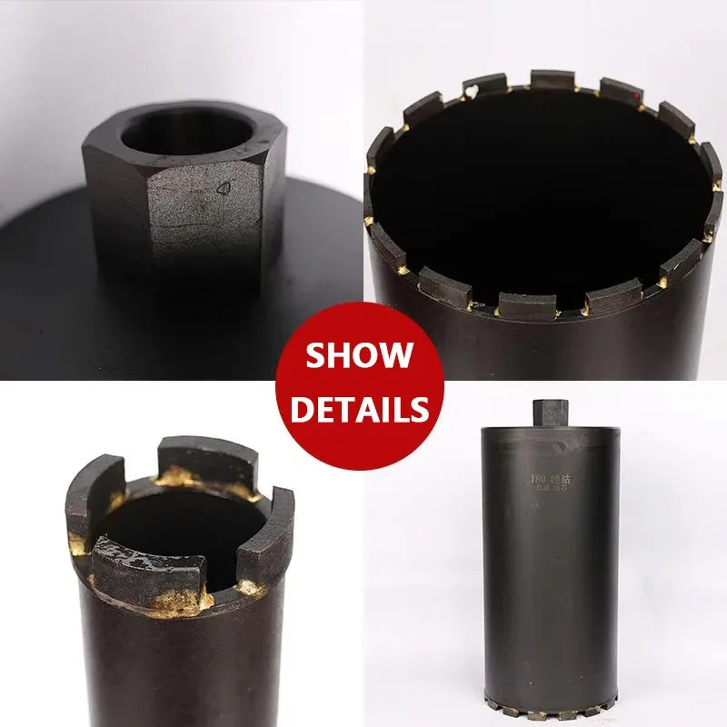 LAANCI laser weld Diamond Core Drill Bit for Reinforced Concrete – Diameter 25-254mm,400mm Total Length M22 Threaded Connection