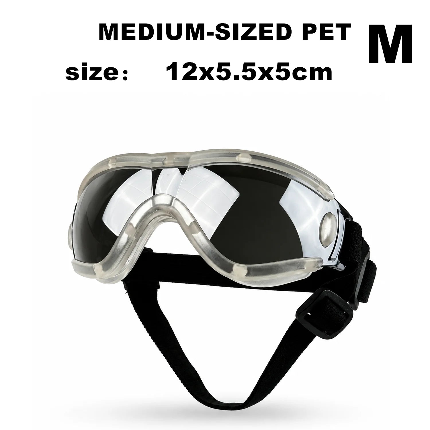 Pet Adjustable Dog Goggles Sunglasses Anti-UV Sun Glasses Eye Wear Protection Black Widely Used Dog Sunglasses Pet Dog Supplies