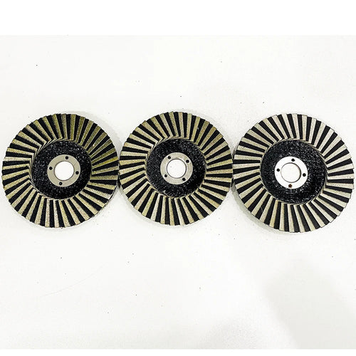 1Pc 4 inch 100mm Diamond Sand Wheel Ceramic Glass Polishing Louver Blade Polishing Disc Grinding Wheel For Stone