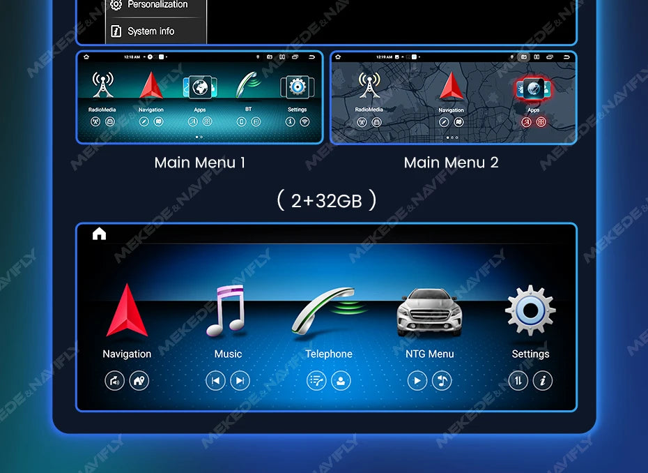 Android 14 Car Radio Wireless CarPlay For Mercedes-Benz A-Class W176 GLA X156 CLA C117 G Class W461 W463 DSP WIFI GPS Multimedia