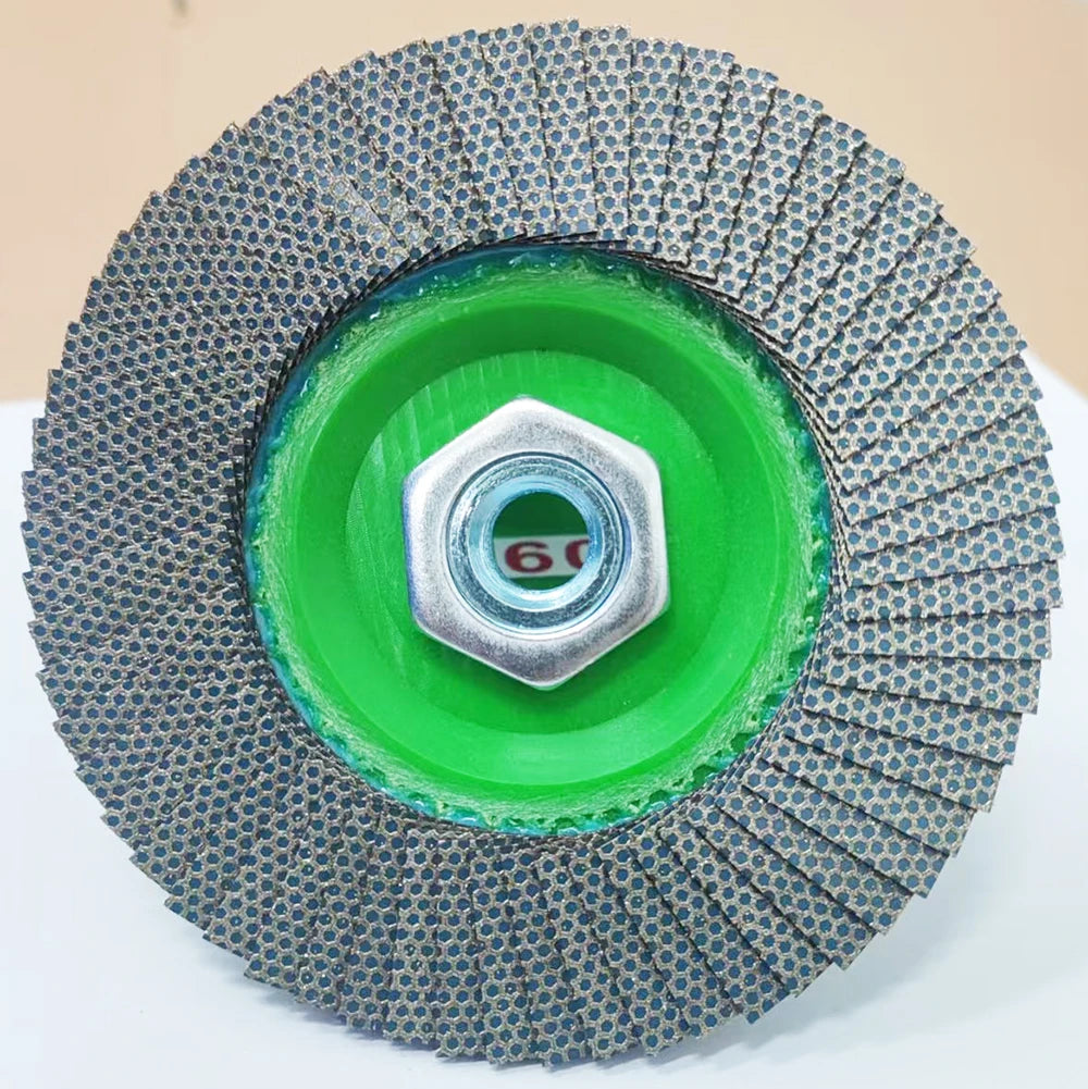 4.5"115mm Diamond Electroplated Louver Disc Grinding Wheel For Polishing Wheel Metal Rust Removal Stone Polishing Wood Polishing