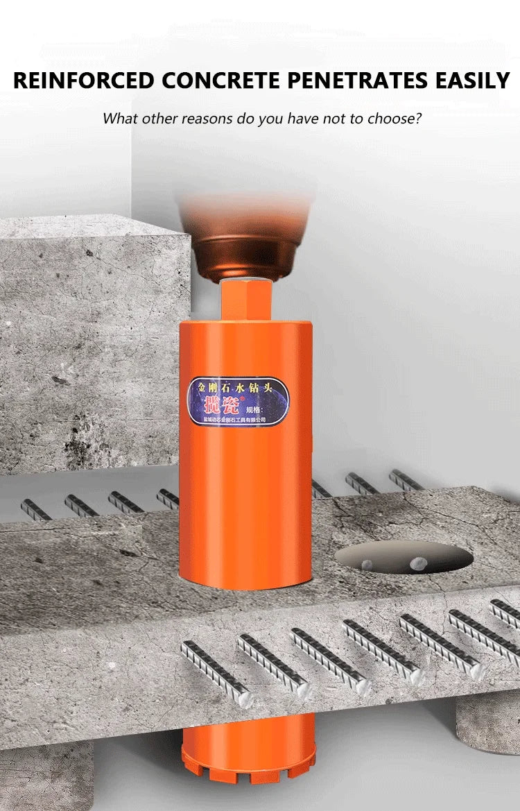 LAANCI Diamond core drill bit M22 thread 400mm diameter 25-500mm laser welding for reinforced concrete hole drill