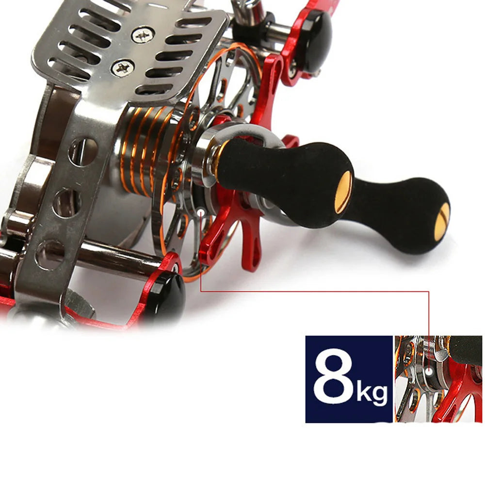 Automatic Discharge All-Metal Body Hollow Fishing Reel DIY Modification Wire-speed Play in The Inner Alignment for Most Hand Rod