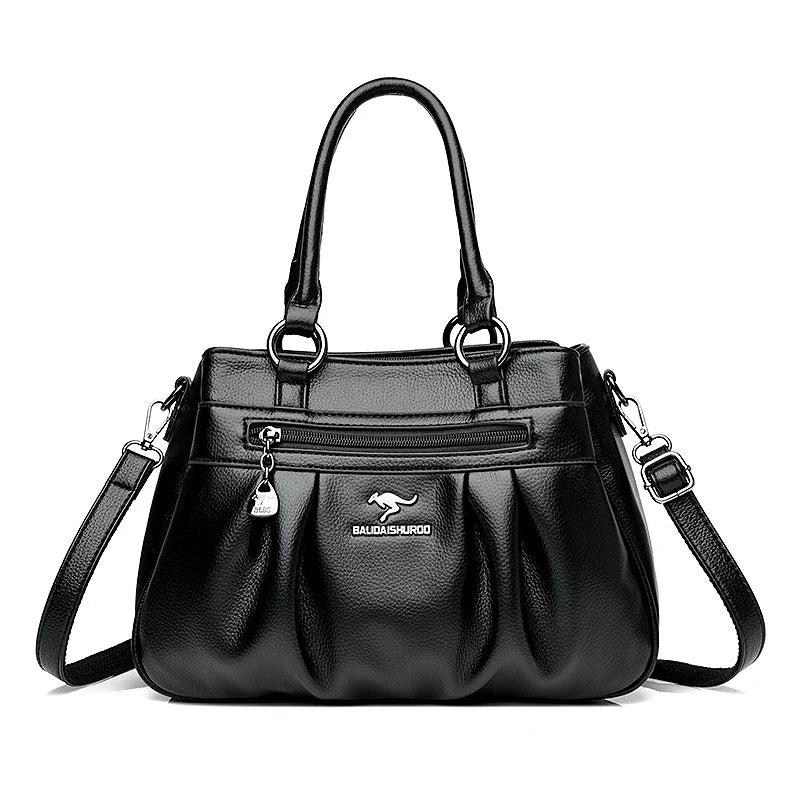 Luxury Women's Brand Designer Shoulder Bags Large Capacity Solid Color Handbags High Quality Leather Crossbody Bag Shopping Bags