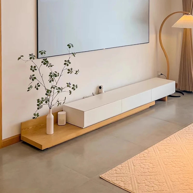 Meuble TV scandinave unique, armoire moderne minimaliste, support TV bohème simple, meuble TV peu encombrant, meuble de salon