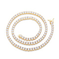 D VVS1 Moissanite Tennis Necklace 2/3/4/5mm for Women Exquisite 925 Sterling Silver Jewelry Simulated Diamond Necklaces Gifts