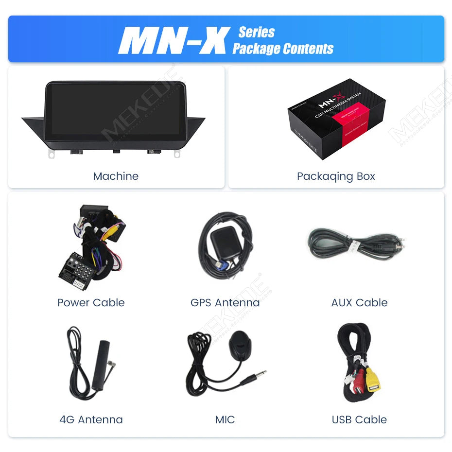 MEKEDE 128GB Android 14 Wireless CarPlay For BMW X1 E84 2009 - 2015 Car Multimedia Player DSP Android Auto GPS 8 Core Autoradio