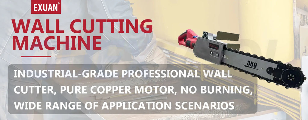 High Power Reinforced Concrete Slotting And Cutting Machine Electric Chain Saw Cement Wall Cutting Machine Modify Doors Windows
