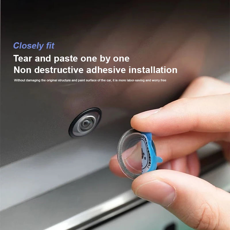 2Pcs Car Camera Protective Cover Reverse Image Lens Sticker For Audi A3 A4 A5 A6 A7 A1 A2 A8 Q1 Q2 Q3 Q4 Q5 Q6 Q7 Q8 TT S5 B8 B9