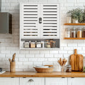 Wall Cabinet Bathroom Storage Cabinet Wall Mounted with Adjustable Shelves Inside, Double Door Medicine Cabinet, Utility Cabinet