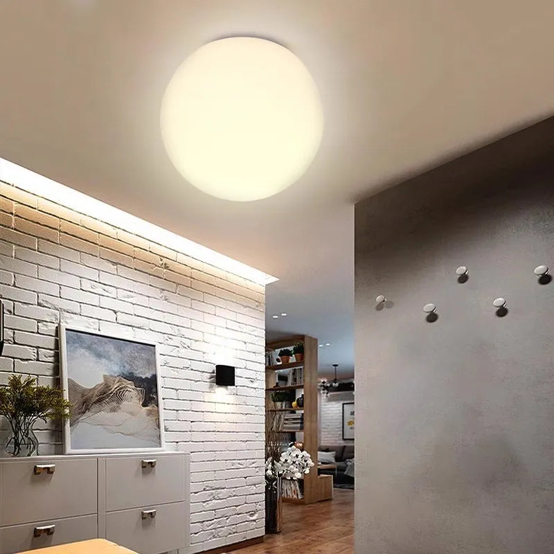 Plafonnier LED moderne Boule en verre blanc applique murale Minimaliste salle de bain Balcon Chambre Lumière d'entrée Luminaire Éclairage intérieur