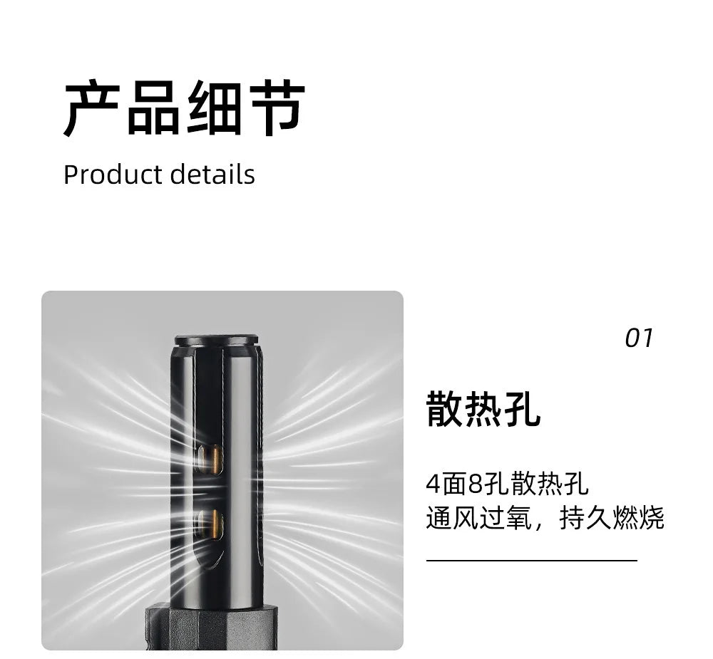 Outdoor Multifunctional High-temperature Spray Gun Lighter Windproof Inflatable Blue Flame Laser Bottle Opener Lighting Lighter