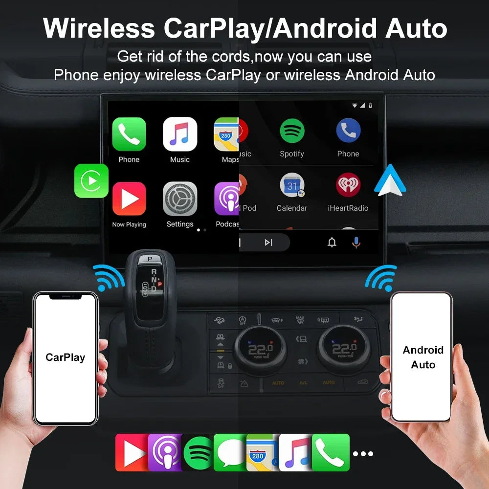 2026 CarPlay Android Auto Wireless Adapter Wired To Wireless Plug and Play Fast Connect Universal for Nissan Wireless Adapter