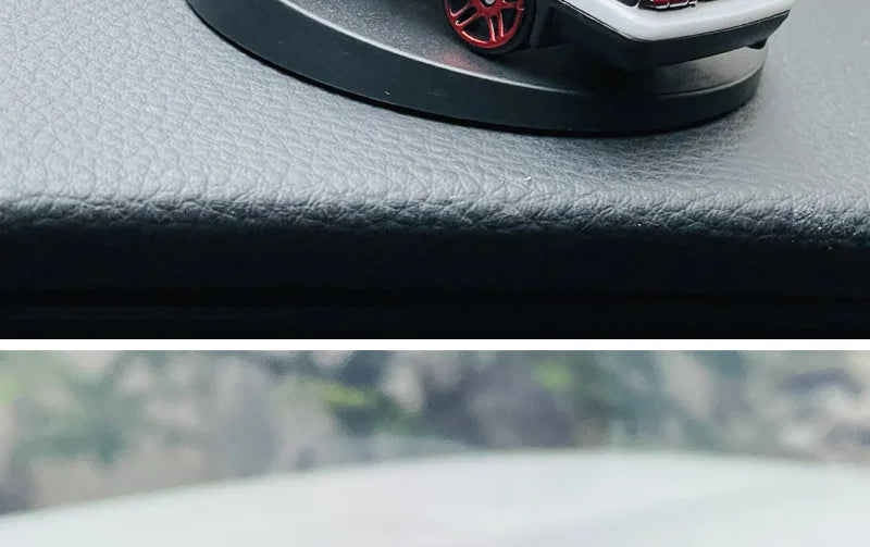 360° Rotating AE86 Car Dashboard Decor Swivel Ornament Mini Alloy Drift Motion Model Center Console Vehicle Interior Accessories
