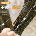 2 pieces of hand pulled steel wire, life-saving saw, outdoor life-saving saw