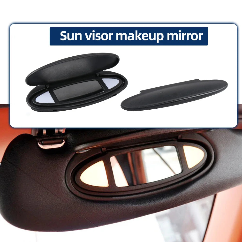 99773103115A12 Black Interior Sun Visor Makeup Mirror Replacement For Porsche 911/996/997/986/987