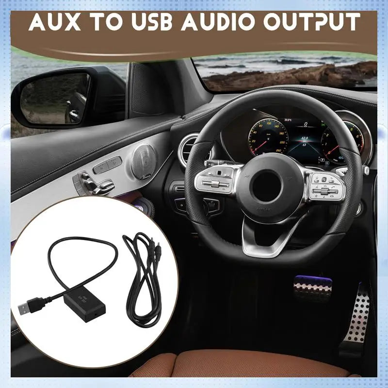 Y90A-7 Inch Car Screen Audio Input AUX To USB Audio Output AUX Activator For Mercedes Benz NTG 5.0 System