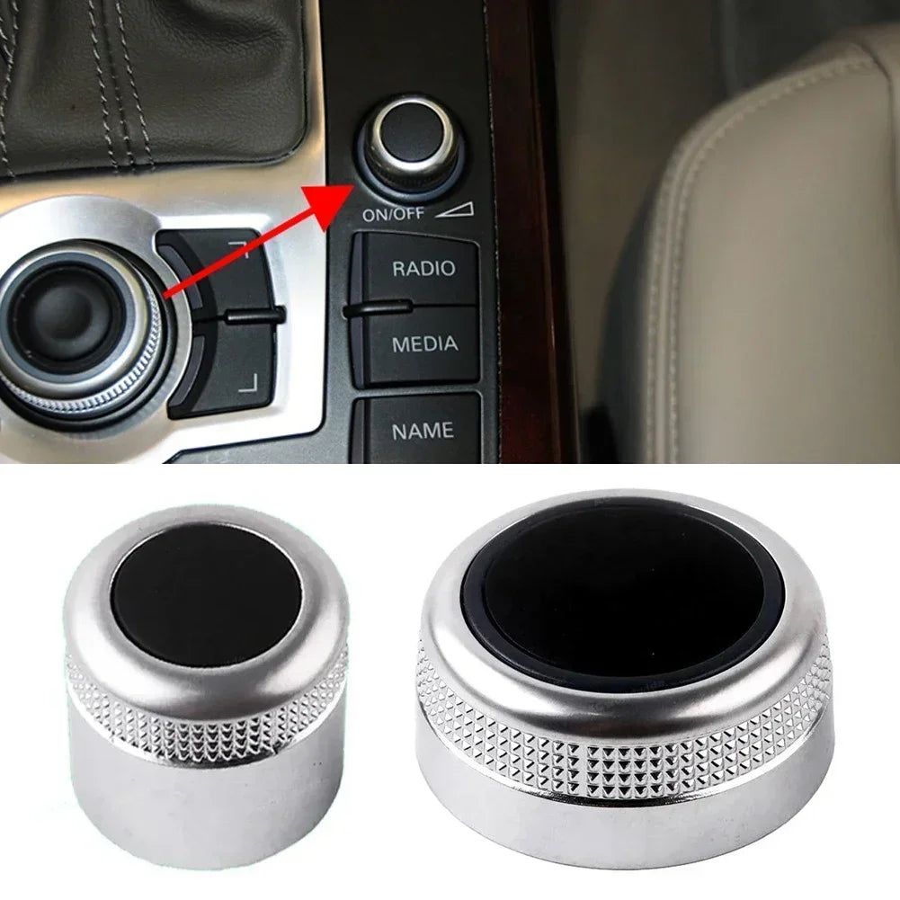 Bouton Rotatif de Volume MMI Multimédia Interrupteur de Réglage de Navigation Menu Principal Couvercle pour Audi A6 C6 S6 Allroad Q7 A8 S8