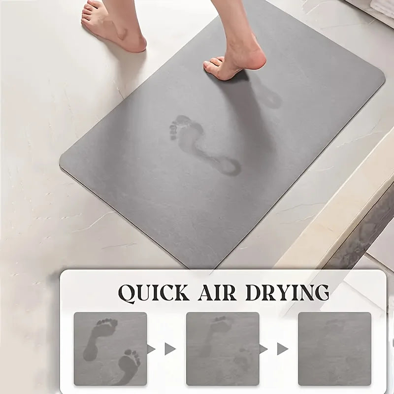 Simple bathroom non-slip floor mat diatom mud toilet dirt-resistant mat entrance mat shower room door mat
