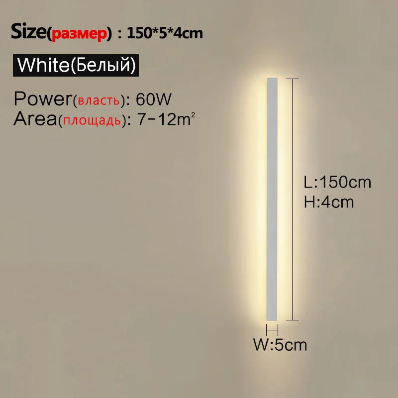 Waterproof Wall Light Outdoor Garden Wall lamps LED Lights Modern Nordic  Living Room TV Background IP65 110/220v Wall washer