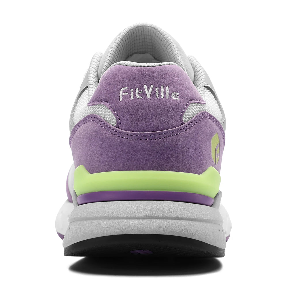 FitVille Extra Wide Women's Walking Shoes Wide Width lightweight Sneakers for Flat Foot Plantar Fasciitis Heel Pain Relief