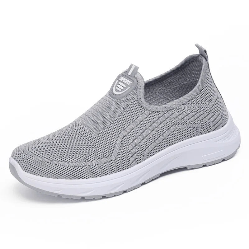 Summer New Mesh Breathable Large Size Casual Shoes for Women Soft Sole Lightweight One Step Single Shoes for Women