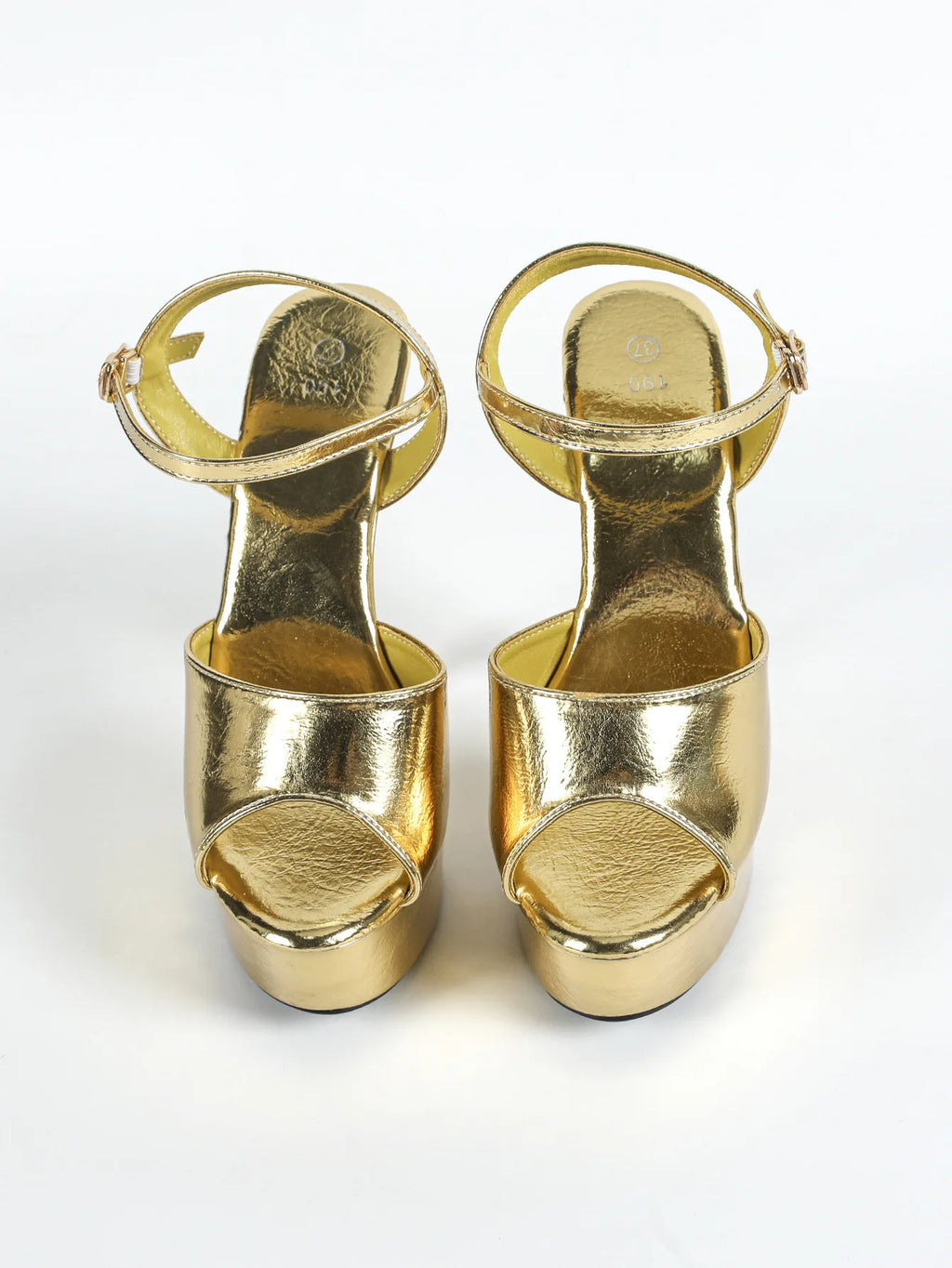 Gold Sandals T Show Summer Women Heels 15CM Stiletto Nightclub Party Large Size 43 Fashion Platform Shoes Pole Dance Stripper