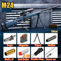 98K Upper Pressure Shell Ejection Soft Bullet Gun Can Fire Sniper Rifle Outdoor Battle Model Toy Manually Loaded Christmas Gift