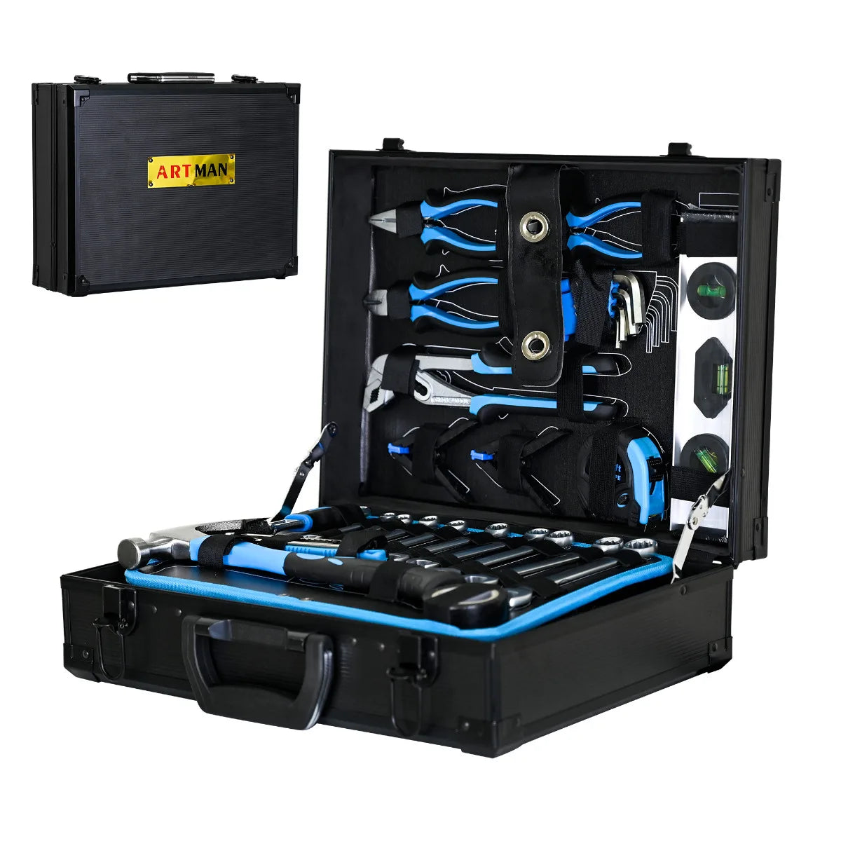 247-Piece Combined Maintenance Toolbox | Basic Tool Set for Home Maintenance & General Machinery Repair