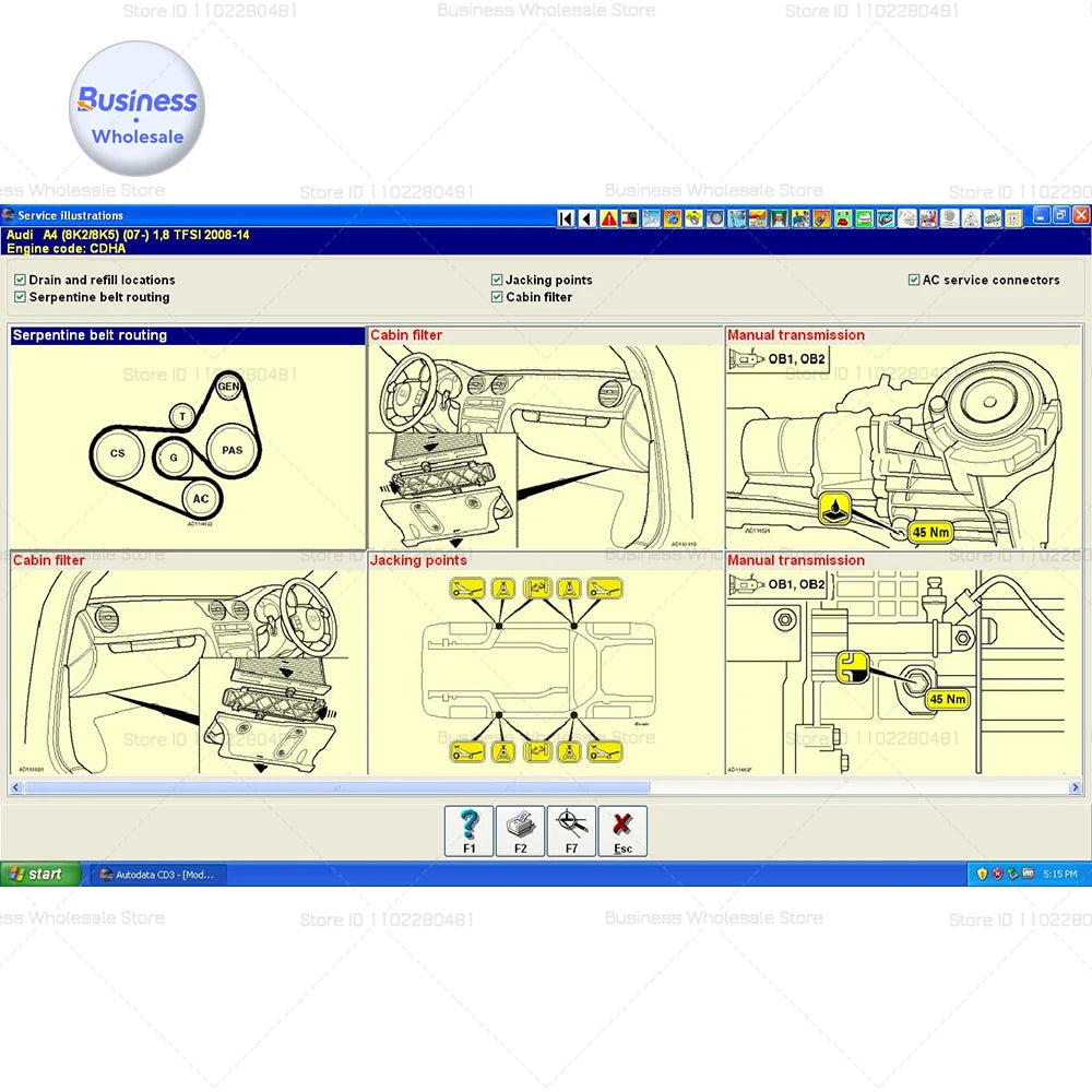 Diagnostic Tools Software 2024 Hot Sale Auto Data 3.45 Data Atris Stakis 2018.01V Multi-Languages CD USB car