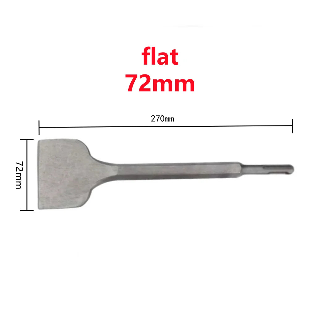 250mm Chisel Set SDS Plus Shank Electric Hammer Drill Bit Point Groove Flat Chisel Masonry Tools for Concrete Brick Wall Rock