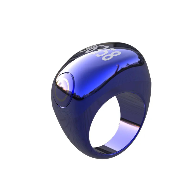 Portable Digital Screen Electronic Ring with Timer Function Counting Wearable Vibration Reminder Health Fitness Tracker Ring