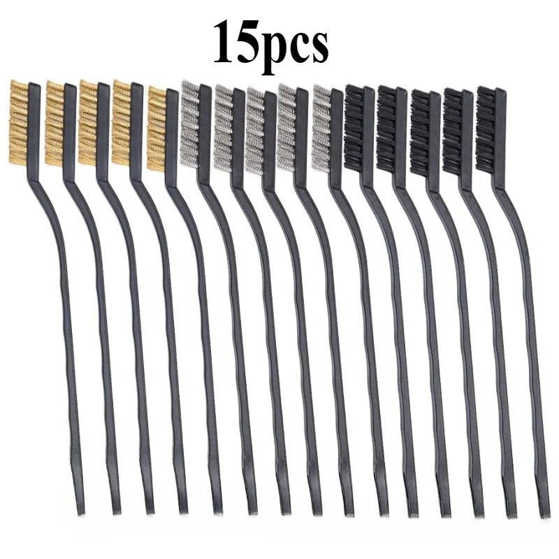 Wire Brush Set Curved Handle Brush Set For Cleaning Welding Slag And Rust Removal Industrial Scrubbing Brush