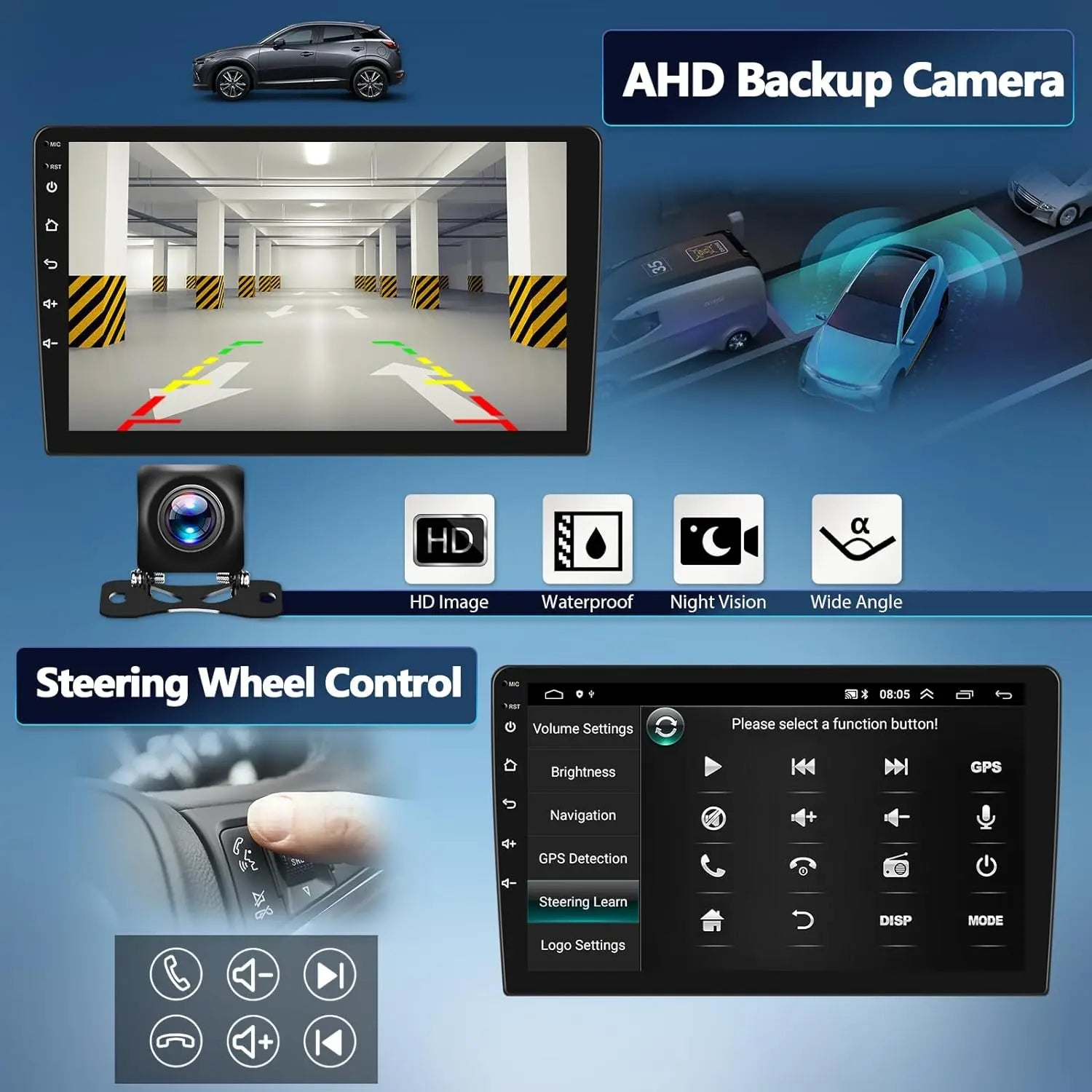 Car Radio Android Auto Stereo For Volkswagen VW Sharan SEAT Alhambra 7N 2010-2022 Multimedia Player GPS Carplay 4G BT Wifi Video