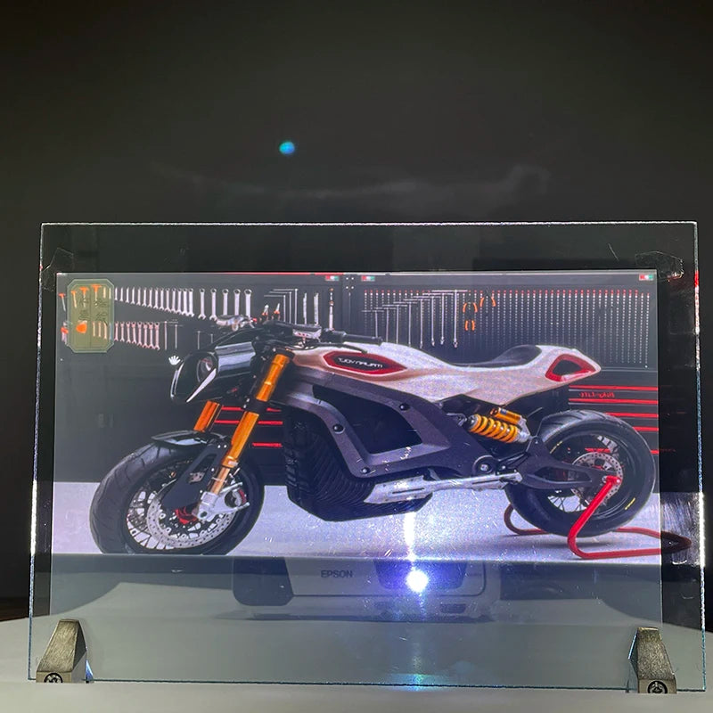3D Holographic Projection Film Self-Adhesive PVC Black Transparent Window Display Film for Office Store Fronts And Showrooms