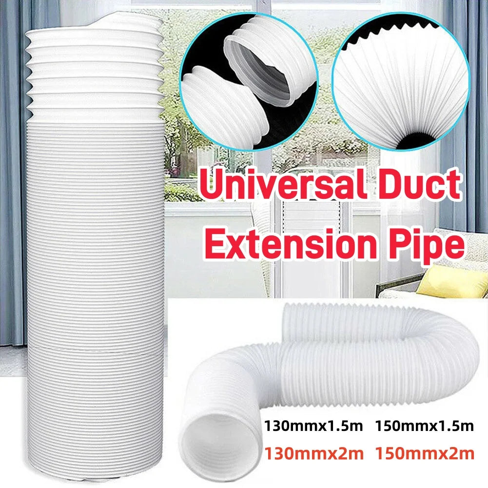 1.5/2M Portable Universal Flexible Conditioner Exhaust Hose Tube Replacement Parts for Mobile Air Conditioning Exhaust Vent Pipe