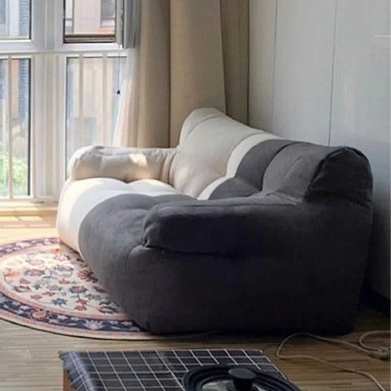 Double Lazy Person Sofa Small Comfortable Leisure Recliner Sponge Compression Sofa Living Room Couches Large Removable Washable