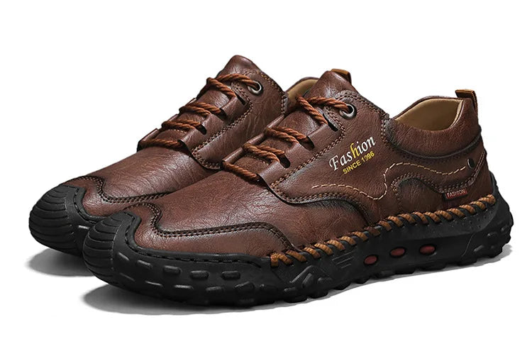 New Genuine Leather Mens Casual Shoes Fashion Lace Up Business Oxford Shoes for Men Outdoor Walking Sport Shoes Tennis Masculino