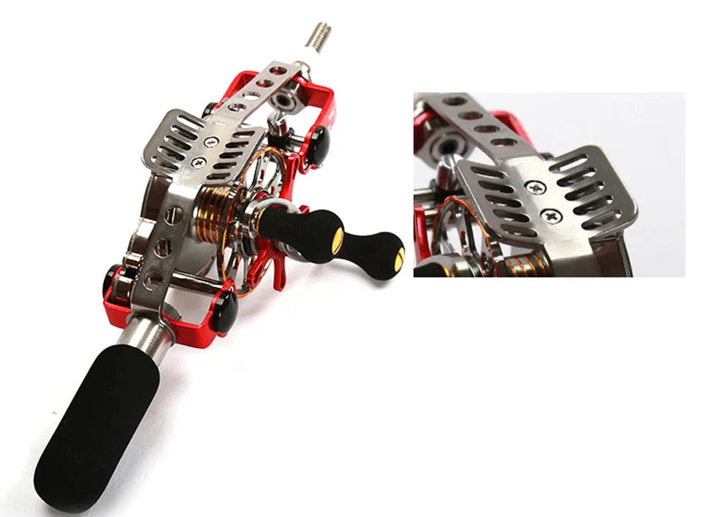Automatic Discharge All-Metal Body Hollow Fishing Reel DIY Modification Wire-speed Play in The Inner Alignment for Most Hand Rod