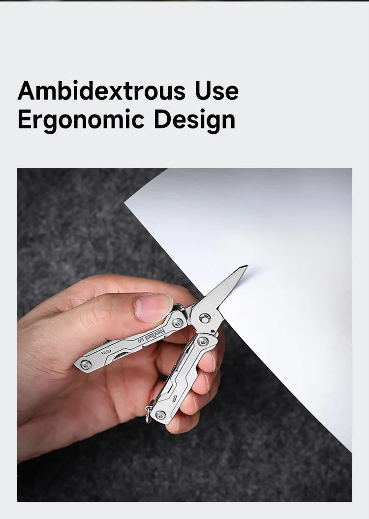 NexTool Mini Sailor Scissors S0 8-In-1 Micro Multitools Keychain EDC Portable Mini Pocket Scissors Outdoor Emergency Hand Tools