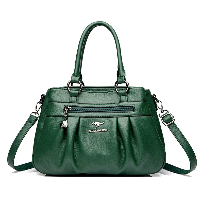 Luxury Women's Brand Designer Shoulder Bags Large Capacity Solid Color Handbags High Quality Leather Crossbody Bag Shopping Bags