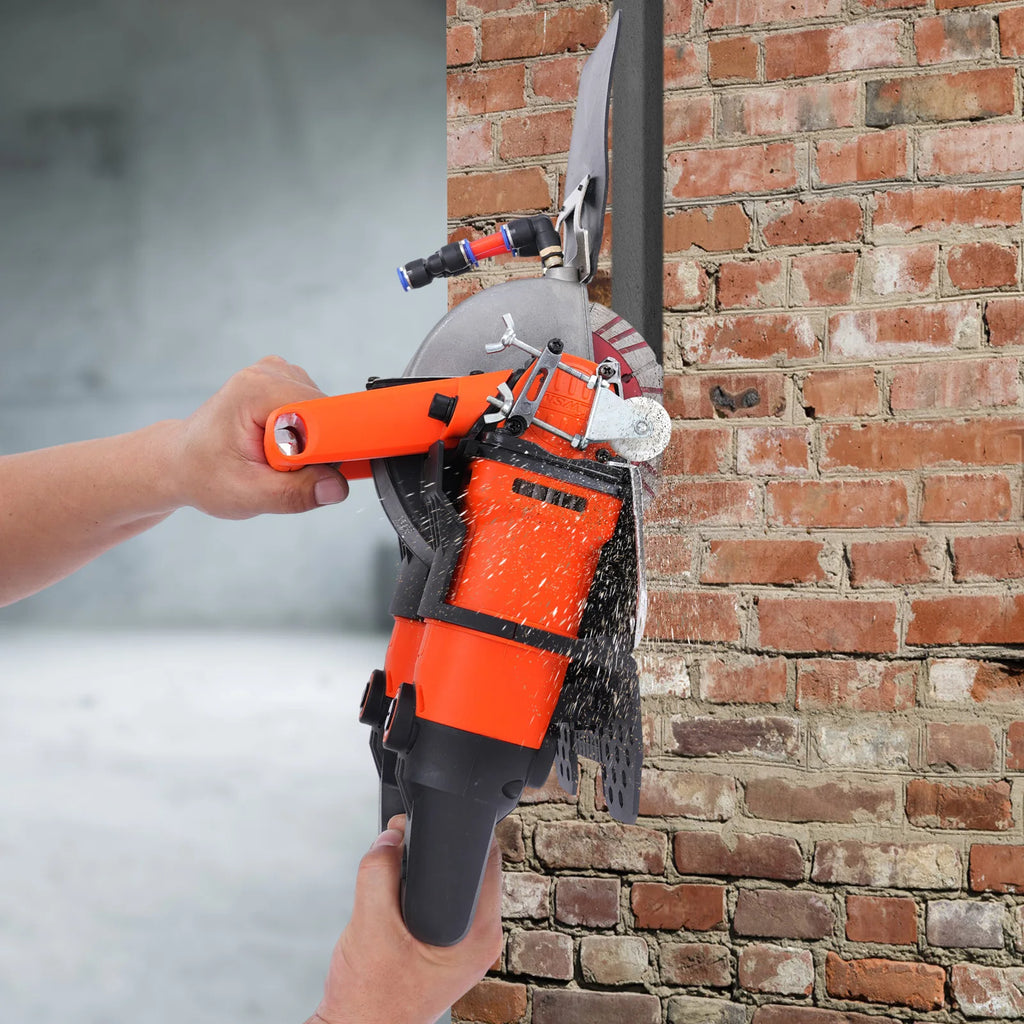 5200W Wall Chaser Concrete Cutter Electric Circular Saw Groove Construction Slotting Machine Cutting Tool